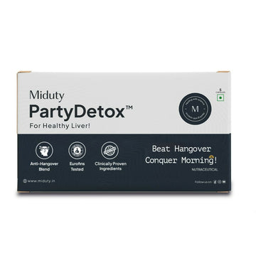 Miduty Party Detox Anti Hangover Formula to Party Smart Capsules - Distacart