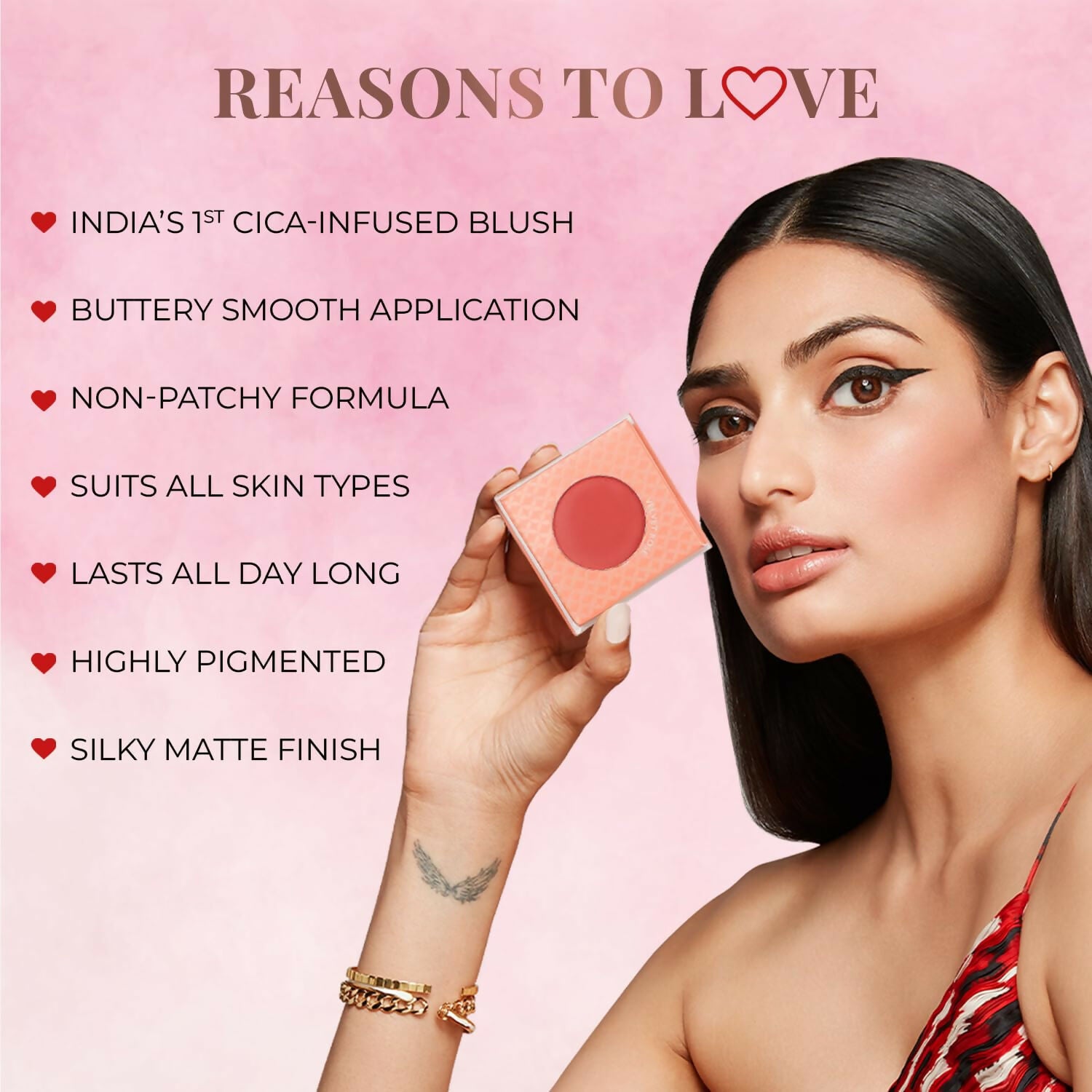 Just Herbs Nourishing Powder Blush - Velvet Rose - Distacart