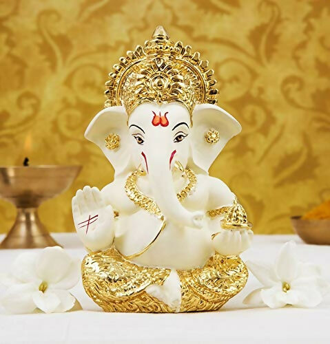Gold Art India Ceramic Ganesh Idol - Distacart