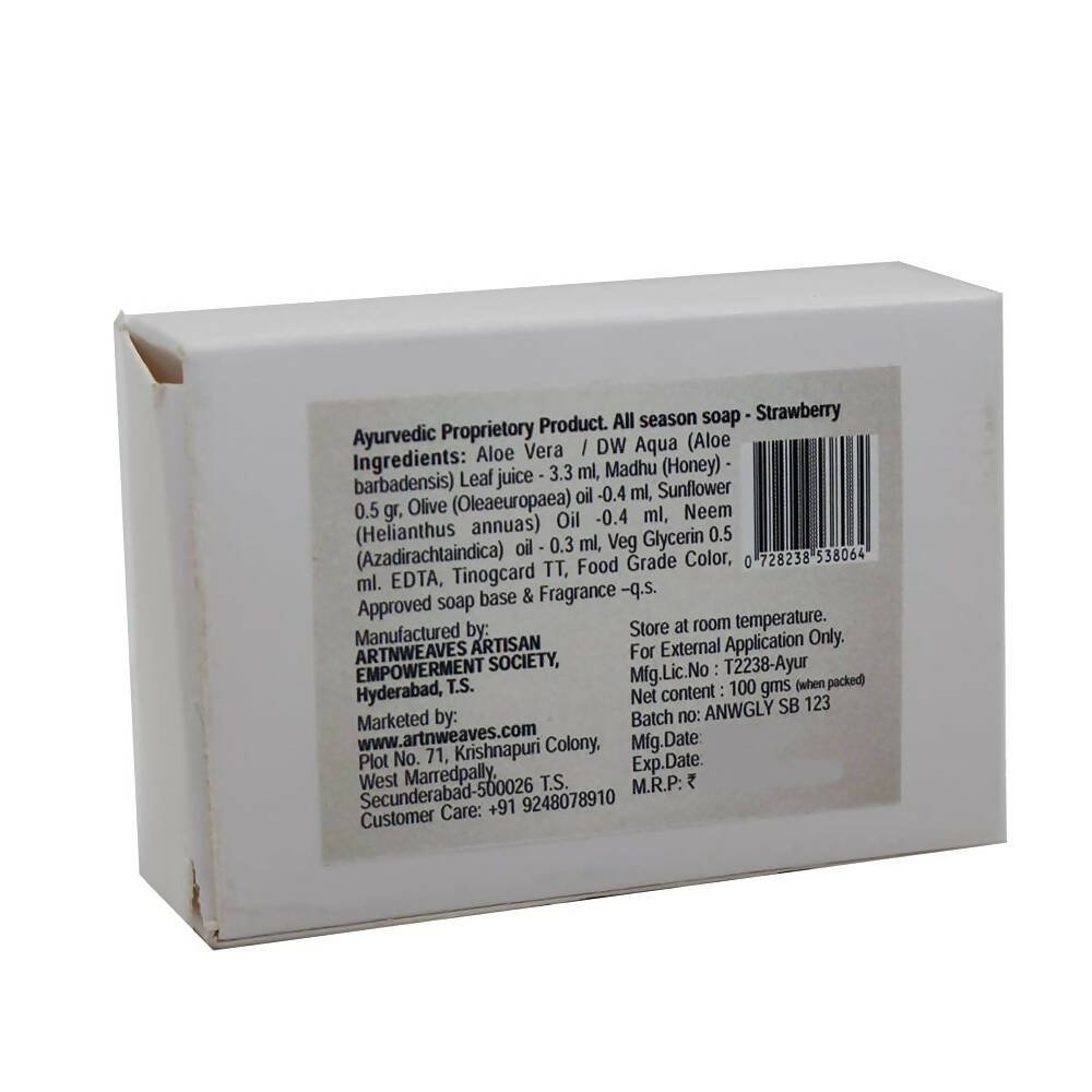 artNweaves Strawberry Handmade Soap - Distacart
