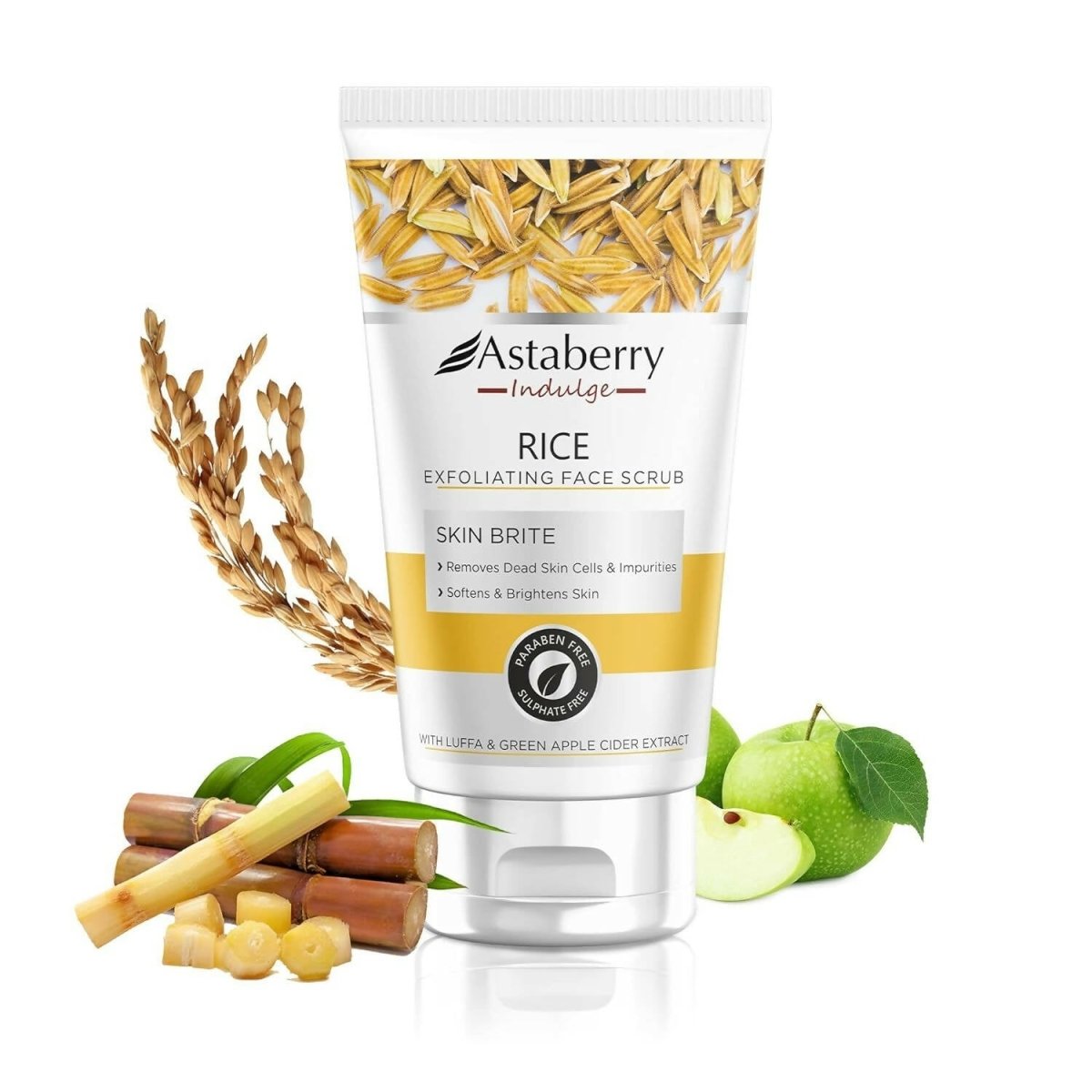 Astaberry Indulge Rice Exfoliating Face Scrub - Distacart