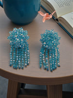 Thumbnail for Inhanns Handmade Crystal Water Fall Earrings - Short - Sky Blue - Distacart