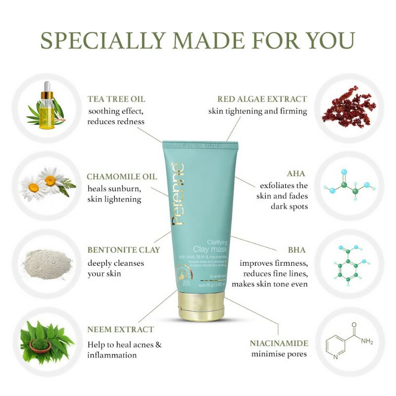 Perenne Clarifying Clay Mask - Distacart