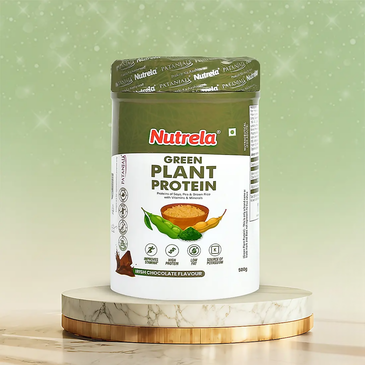 Patanjali Nutrela Green Plant Protein Chocolate Flavour - Distacart