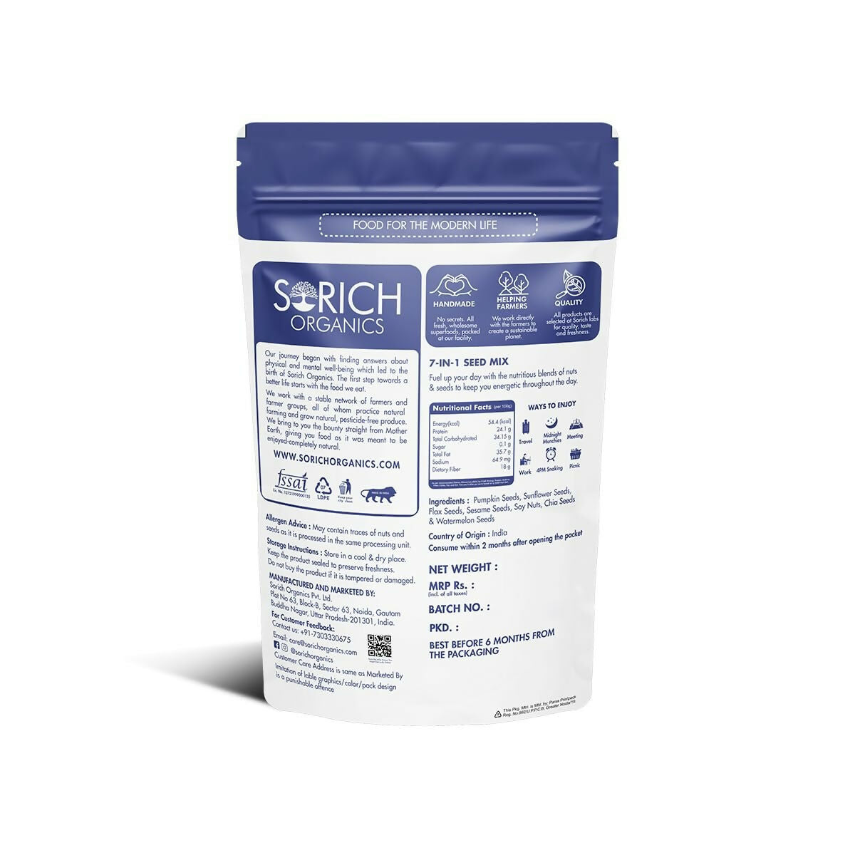 Sorich Organics 7 in one seeds mix - Distacart