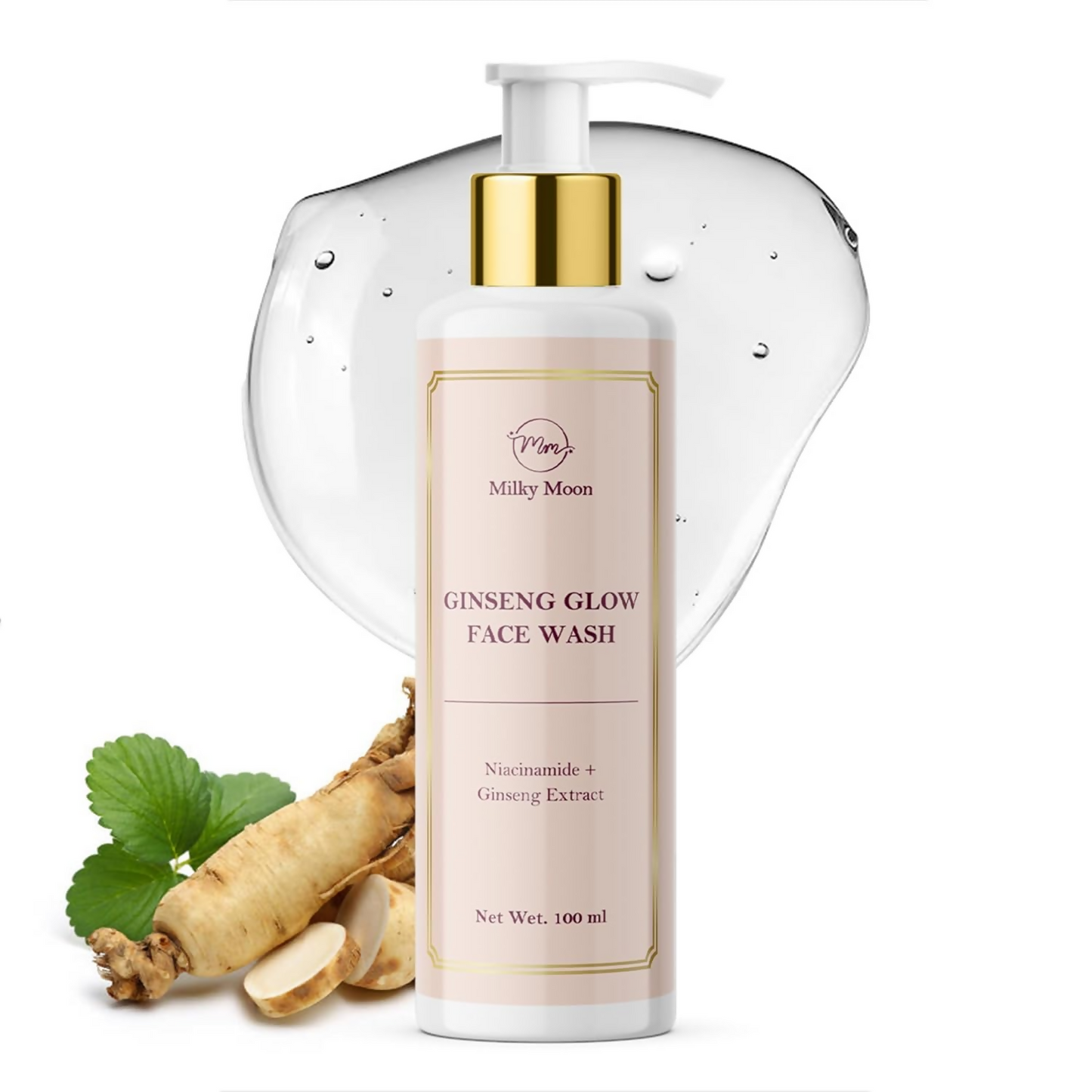 Milky Moon Ginseng Glow Face Wash With Niacinamide - Dista