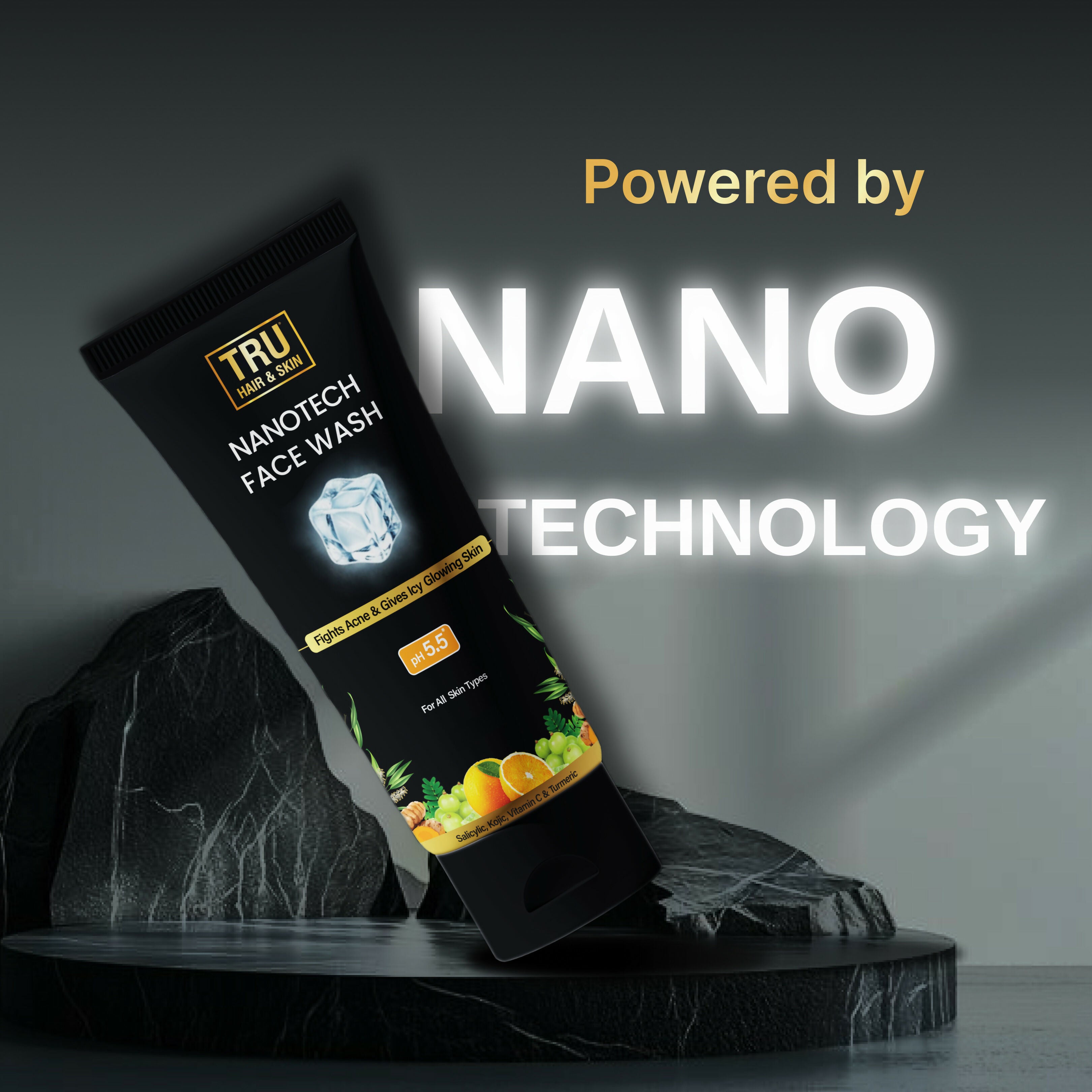 Tru Hair & Skin Nanotechnology Facewash For Sensitive-Acne Prone Skin