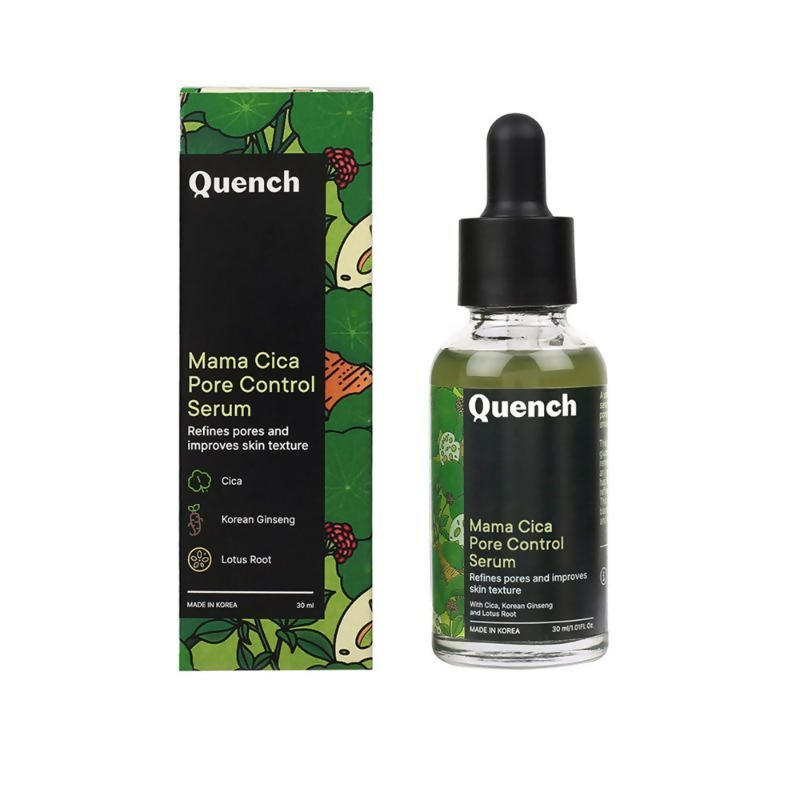 Quench Pore Control Serum with Cica & Korean Ginseng Controls Excess Oil & Acne - Distacart