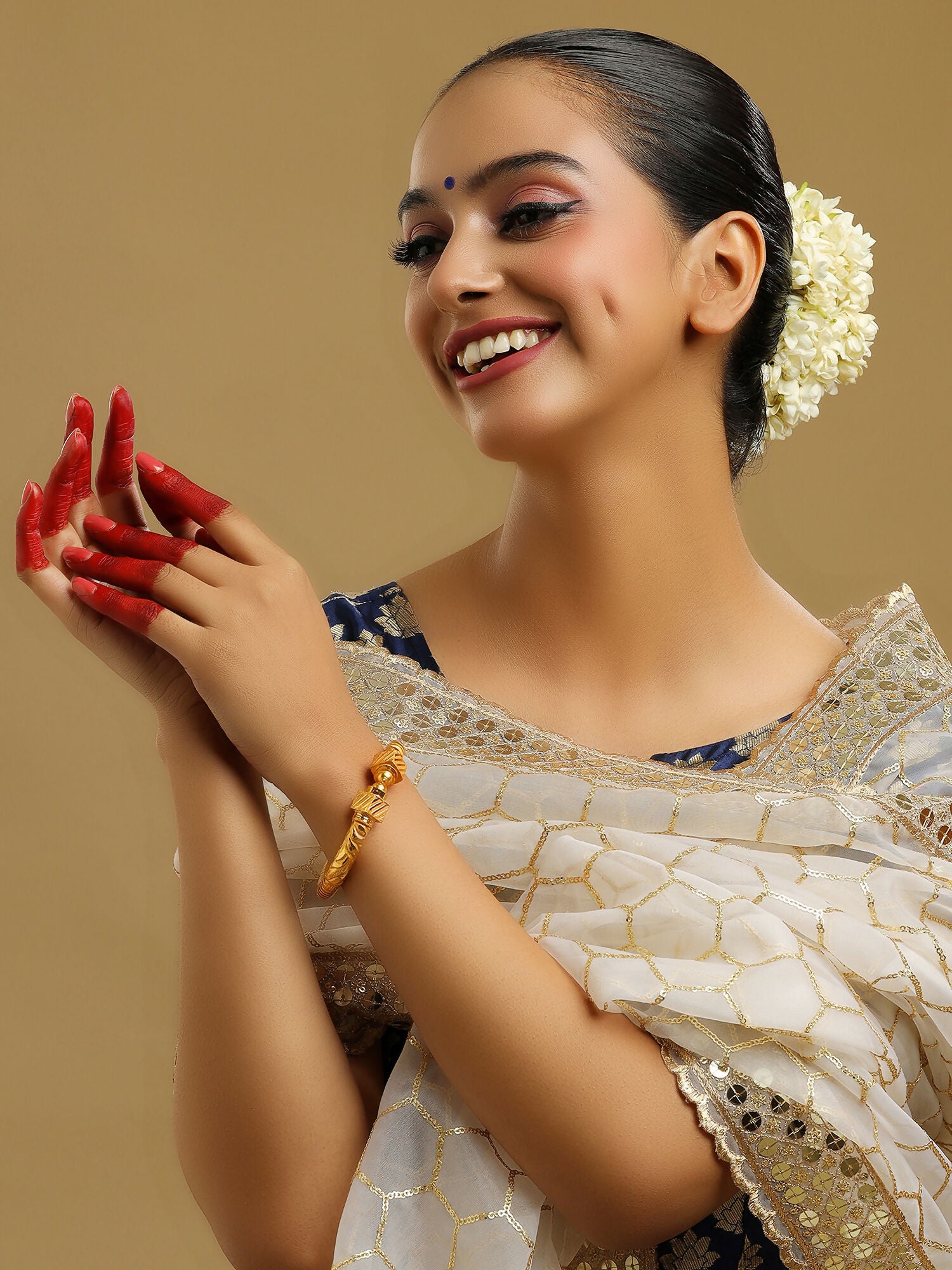 Ruby Raang Golden Bangle