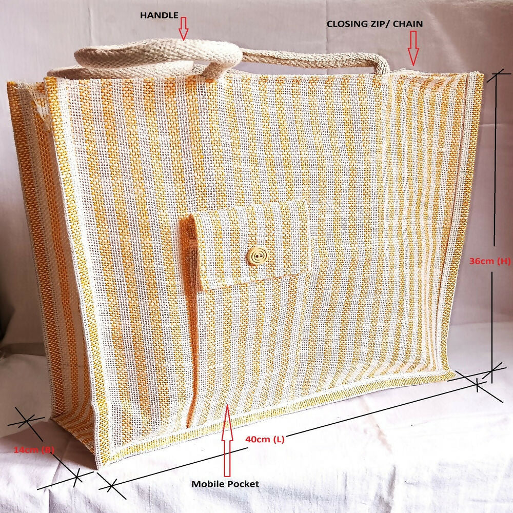Jute Ladies Fashion Bags in Combo - Big & Small - Distacart