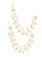 Thumbnail for Ruby Raang Gold Pearl Ear Chains (set of 2)