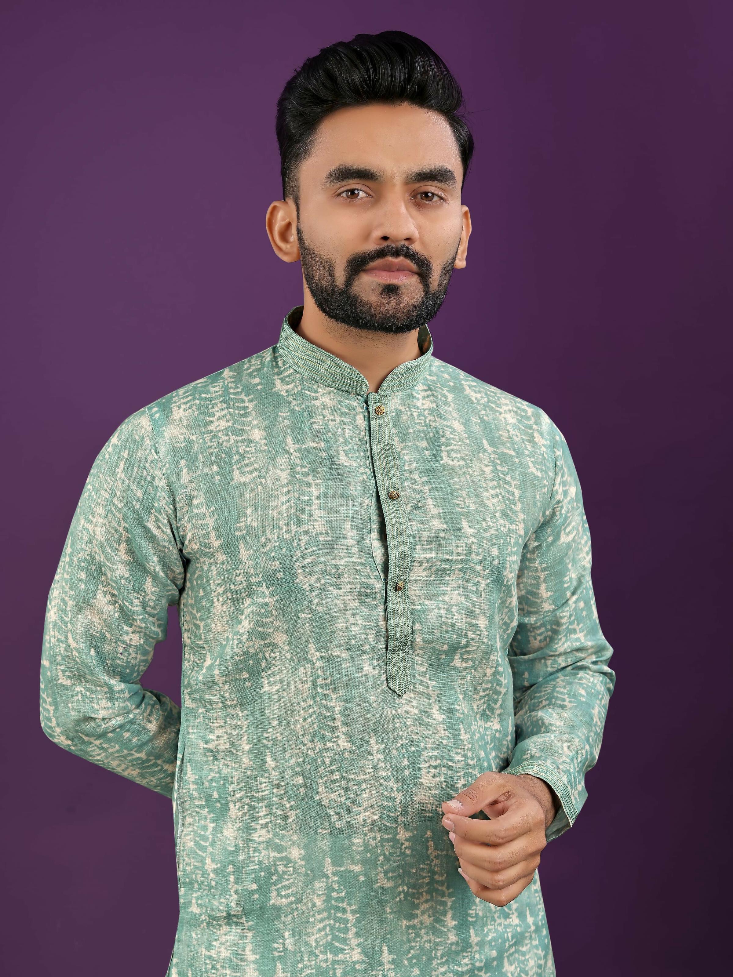 Anaita Sea Green Digital Print Kurta - Distacart