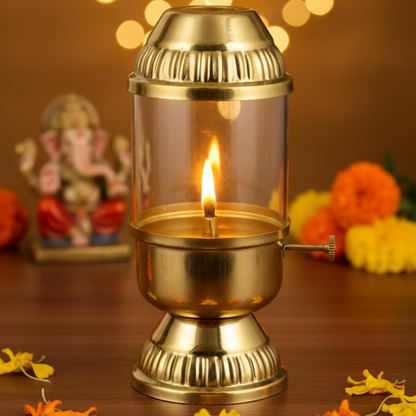 CraftVatika Pure Brass Akhand Diya - Dista