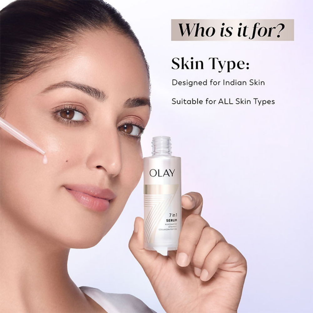 Olay 7in1 Serum with Niacinamide, Vitamin C, Collagen Peptides - Distacart