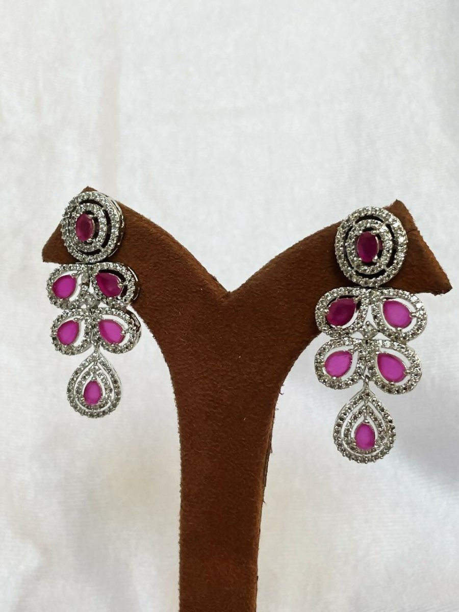 American Diamond Pink Set By House of Ree - Distacart