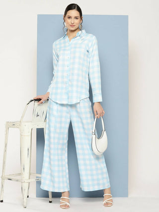 Ahalyaa Womens Co-ords - Blue - Distacart