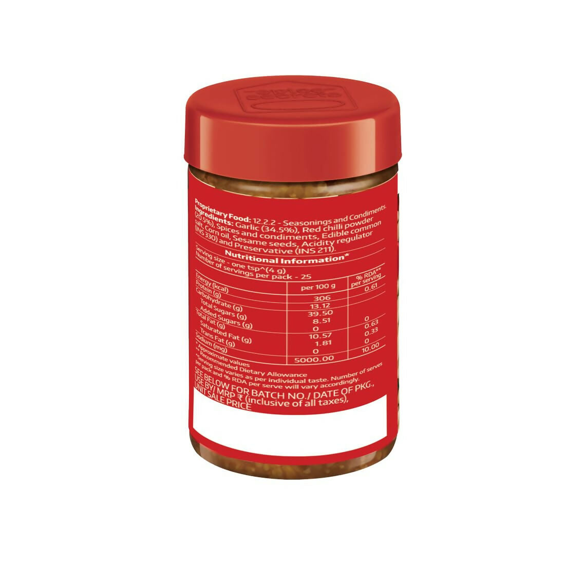 Society Dry Garlic Chutney Jar