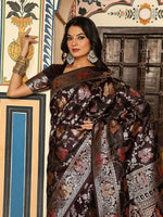 Thumbnail for Astita Wine Silk Saree