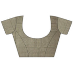 Thumbnail for Joban Fashion Grey Banarasi Soft Lichi Silk Checks & Woven Saree