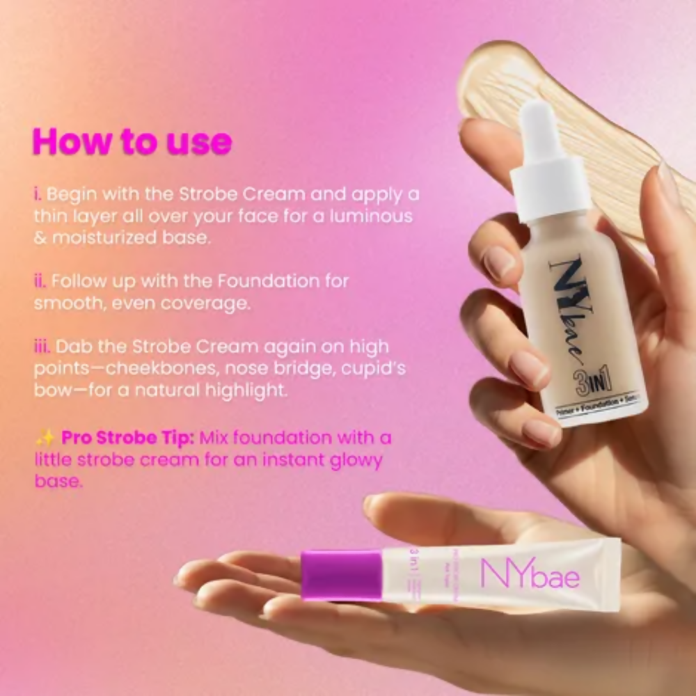 NY Bae Strobe Skin Tint Combo - Fair Skin