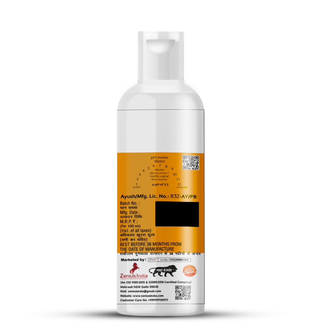 Zenius Intimate Hygiene Wash for Women Intimate Care - Dista