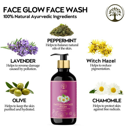 Ivory Natural Face Glow Face Wash For A Luminous, Radiant Complexion - Distacart