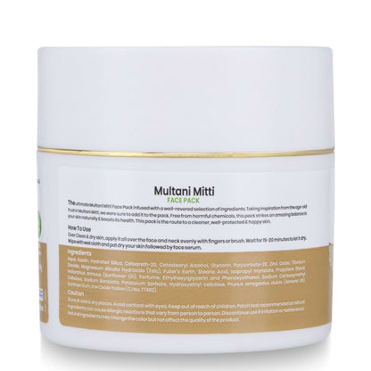 VI-JOHN Prakritik Multani Mitti Face Pack Controls Sebum Made With 100% Natural Bio Actives - Distacart