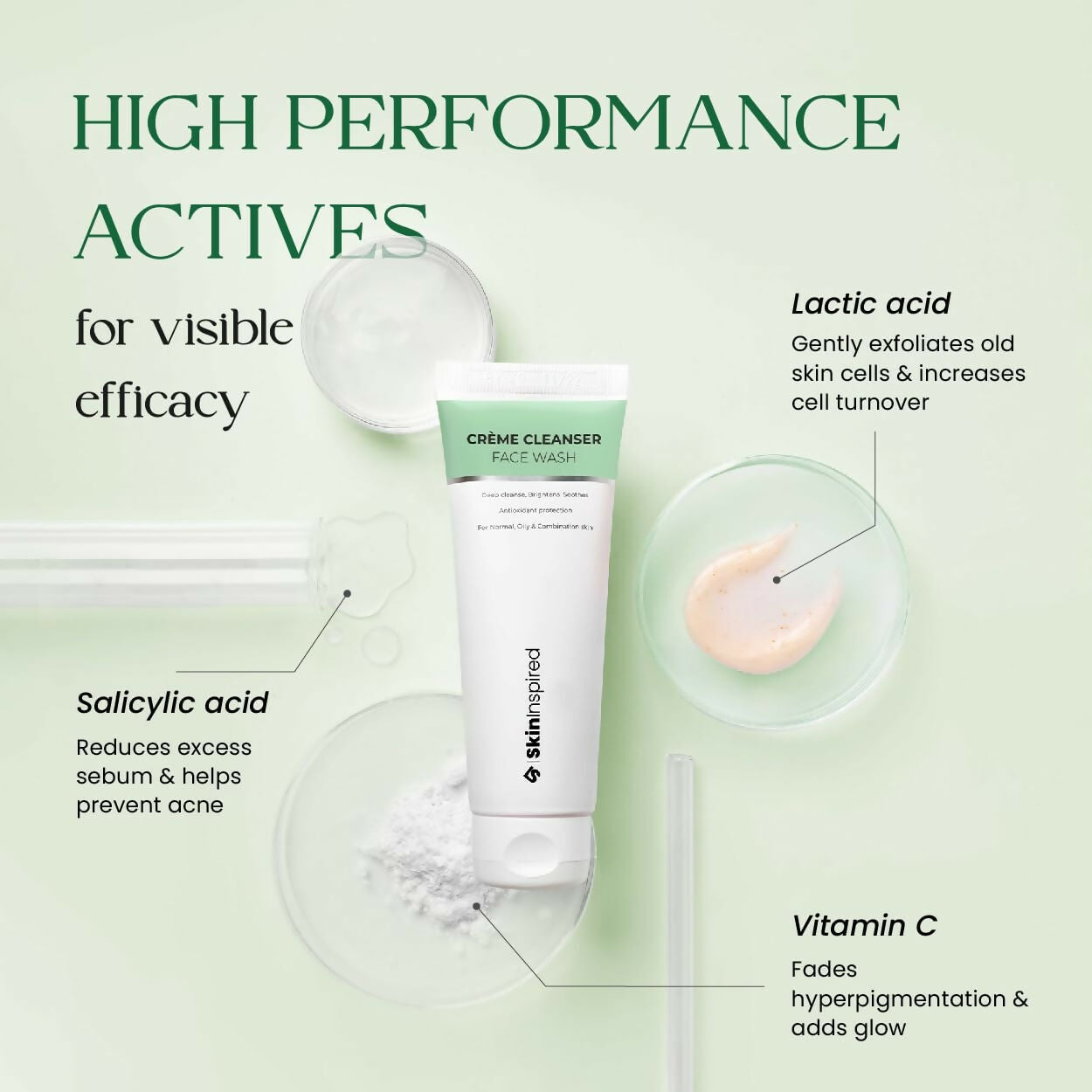 Skininspired Crème Cleanser For Oily Skin Face Wash - Distacart