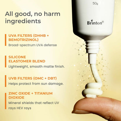 Brinton UV Doux Silicone Sunscreen Gel SPF 50 PA+++ - Dista