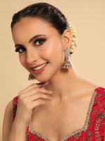 Thumbnail for Nuyug 22K Gold Plated Aureate Swirl Jhumki Earrings