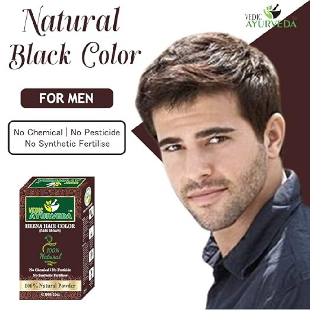 VedicAyurveda Dark Brown Hair Color - Dista