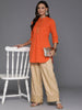 Ahalyaa Women's Traditional Wear Tunic - Orange - Distacart