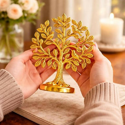 Not Available Pure Brass Kalpvriksh Tree with Birds - Dista