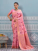 Shree Shyam Fashion Light Pink Silk Saree - Distacart