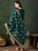 Thumbnail for Sangria Woven Design Kurta & Trouser With Dupatta