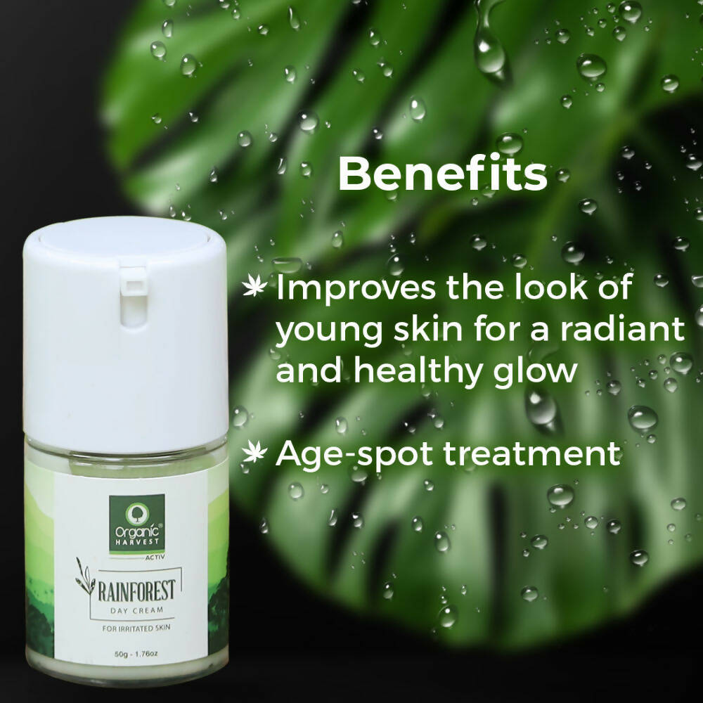 Organic Harvest Rainforest Day Cream For Irritated Skin - Distacart