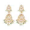 Nuyug 22K Gold Plated Chandbali Stone Drop Kundan Earrings - Distacart