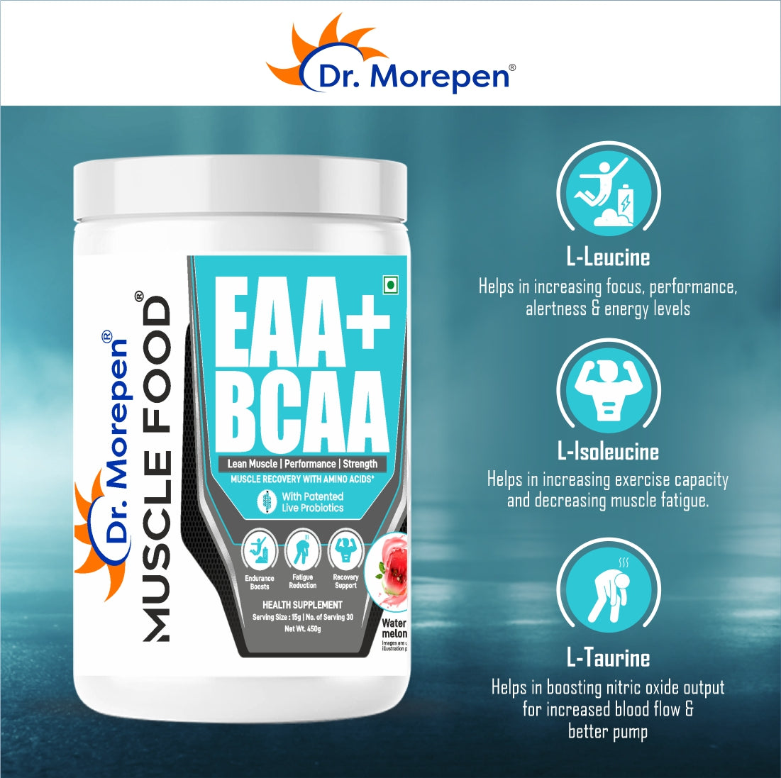 Dr. Morepen Eaa+Bcaa Water Melon