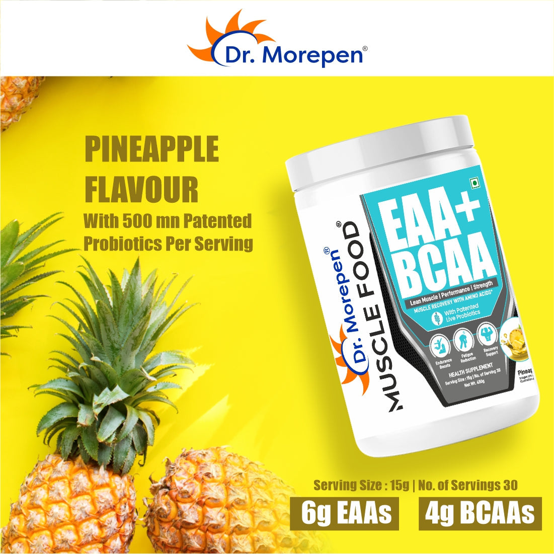 Dr. Morepen Eaa+Bcaa Pineapple