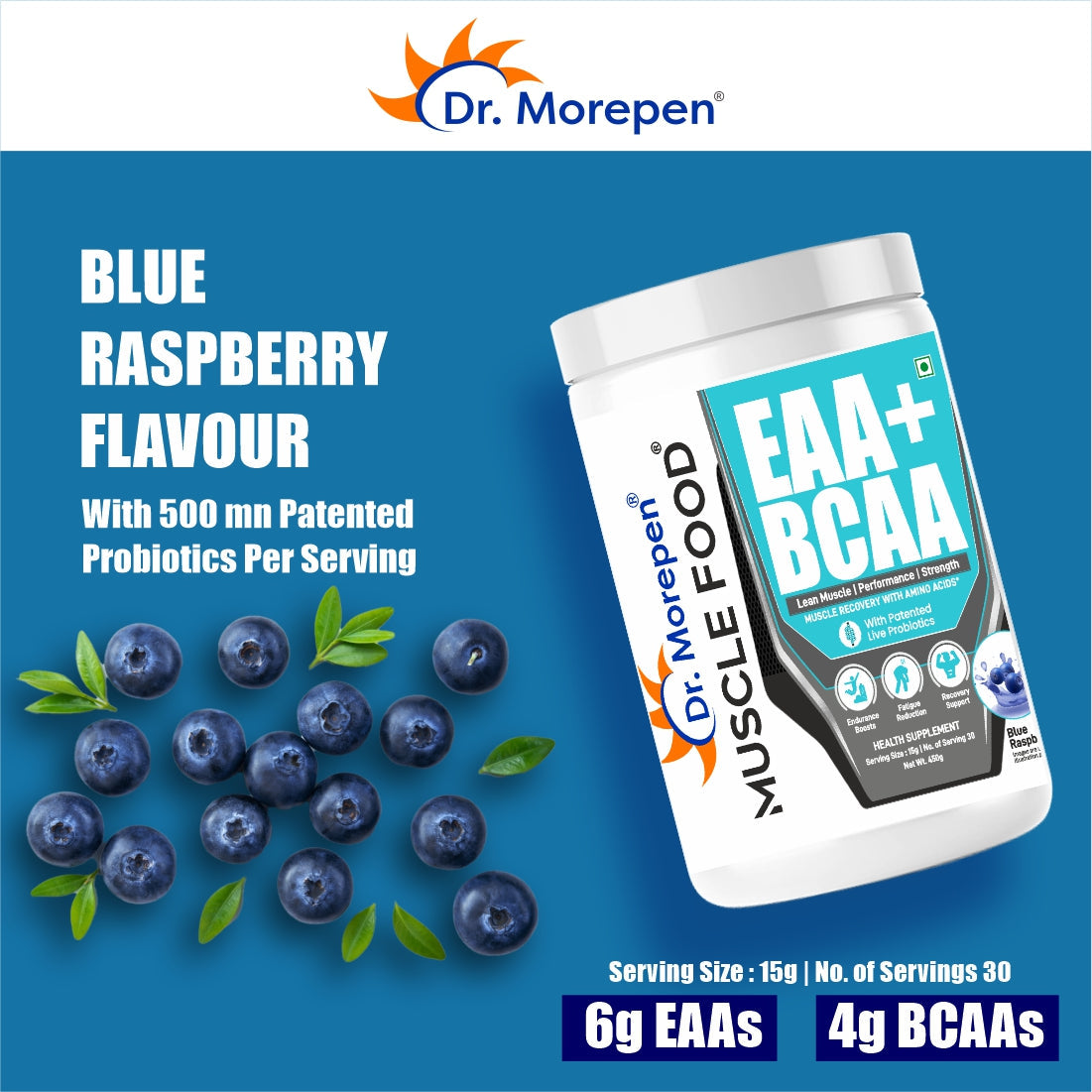Dr Morpen Eaa+Bcaa Blue Raspberry