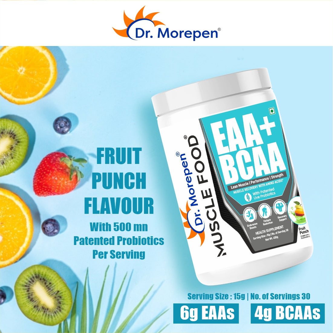 Dr. Morepen Eaa+Bcaa Fruit Punch