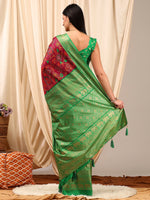Thumbnail for NOZ2TOZ Women's Cotton Blend Magenta Printed Designer Saree With Blouse Piece - Distacart