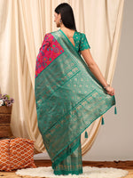 Thumbnail for NOZ2TOZ Women's Cotton Blend Pink Printed Designer Saree With Blouse Piece - Distacart