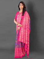 Thumbnail for NOZ2TOZ Women's Cotton Blend Lavender Printed Designer Saree With Blouse Piece - Distacart