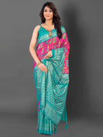 Thumbnail for NOZ2TOZ Women's Cotton Blend Pink Printed Designer Saree With Blouse Piece - Distacart