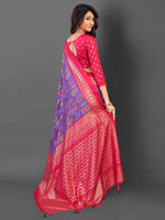 Thumbnail for NOZ2TOZ Women's Cotton Blend Lavender Printed Designer Saree With Blouse Piece - Distacart
