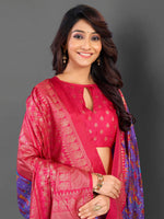 Thumbnail for NOZ2TOZ Women's Cotton Blend Lavender Printed Designer Saree With Blouse Piece - Distacart