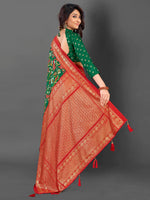 Thumbnail for NOZ2TOZ Women's Cotton Blend Green Printed Designer Saree With Blouse Piece - Distacart