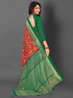 Thumbnail for NOZ2TOZ Women's Cotton Blend Red Printed Designer Saree With Blouse Piece - Distacart