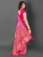 Thumbnail for NOZ2TOZ Women's Cotton Blend Purple Printed Designer Saree With Blouse Piece - Distacart